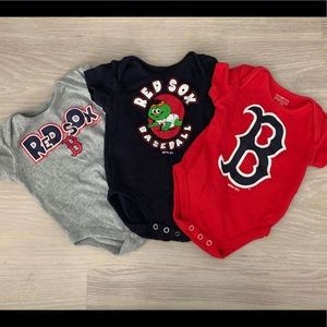 Boston Red Sox Onesies Lot of 3 - 3-6 Months